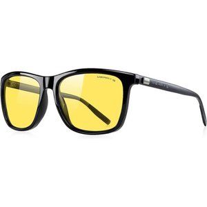 Unisex Polarized Aluminum Sunglasses Vintage Sun Glasses For Men/Women Yellow